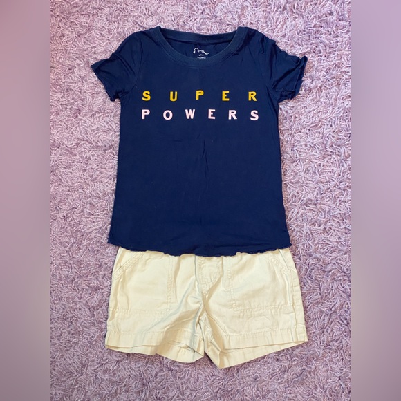 Buttery soft lettuce edging girls shirt size M 7/8 - Picture 8 of 12